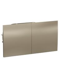 Розетка Systeme Electric ATLASDESIGN двойная с заземл.со шторками сдвиж.крышка 16А шампань ATN000528