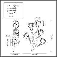 Бра Odeon Light Gardi Modern 5090/5W, черный