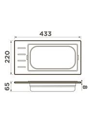 Контейнер Omoikiri DC-01-1 IN, нержавеющая сталь 4999073