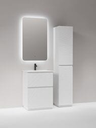 Тумба под раковину Sancos Folk Floor FL60FW 590х445х850 напольная, с 2-мя ящиками, цвет: Bianco