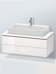 Тумба под раковину для столешницы Duravit L-Cube 1020х400х547 2 ящика, белый глянец LC581902222 — изображение 2