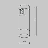 �������� ���������� Maytoni Skim (����) TR145-1-3W3K-W-PT Flarity 3000K 2�� 110�, IP20, �������