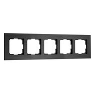 Рамка на 5 постов Werkel AluMax W0053508, черный