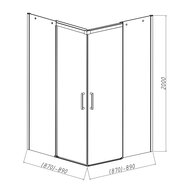 ������� ������ Vincea Dice VSS-4D900CLB 900�900 ������� ������, ������ ����������
