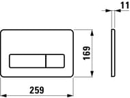 ������� ����� LAUFEN LIS AW2 ������� ����, ����������� ����� 8.9566.2.000.000.1