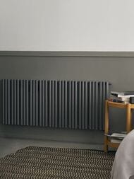Радиатор стальной Empatiko Takt S1 однотруб 536х952х32 24 сек боков.подкл, 1482 Вт, Enigmatic Grey