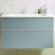 Тумба с раковиной Burgbad Fiumo 1220х490х610 подвесная, голубой SFXN122F3957FOT55G0223