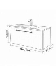 ����� � ��������� Terminus Venta 1200�450�380 ���������, 1 ����, ����: ����/���