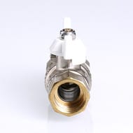 Кран с американкой 1/2"ВН VALTEC BASE белая бабочка VT.227.NW.04