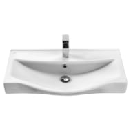 Раковина Aquaton Беверли 80 1WH302422 800x480x165 мм, перелив, отверстие под смеситель, белый фарфор