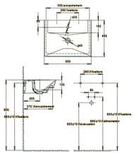 �������� Jacob Delafon REVE E4802-00 (600�465) � ���������� ��� ���������, ������� � �������, �����