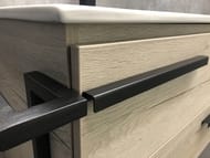 Тумба COMFORTY Дюссельдорф-90 (970х840х470) напольная, с раковиной, дуб дымчатый  00-00004093