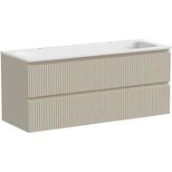 Тумба под раковину SANCOS Snob T (1195х445х500) подвесная, два ящика, Beige Soft SNT120CE