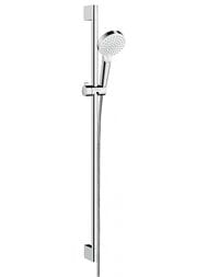 Душевой набор Hansgrohe Crometta Vario (ручной душ, штанга 90см, шланг 160см) хром/белый 26536400 — миниатюра 1