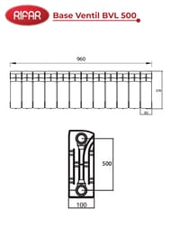 �������� ��������������� Rifar Base Ventil BVL 500 ������ ����� �������., 12 ������, 2364 ��, �����
