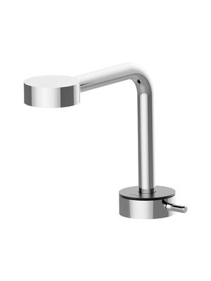 Смеситель для раковины CISAL Slim излив 150мм, хром/черный SM0007306T