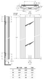 ������-�������� JAGA Iguana Visio (1800�510) � ��������, ��������, 1132��, ������ �����