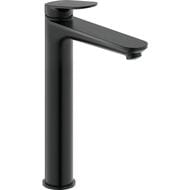 Смеситель для раковины Duravit Wave XL однозахватный, высокий излив 236мм, цвет: черный WA1040002046