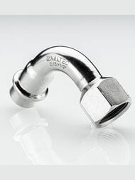 Отвод пресс VALTEC 15х1/2"В, 90° нерж. сталь VTi.956.I.001504