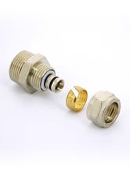Соед. м/пластик обжим. Tiemme 20х3/4"Н 1600005(1600N002005)