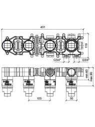 ������������ ����� Almar Modular ���������.��������� �� 3 ����������� �������������� + ��� + ����� E169002