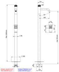 Смеситель для раковины Remer Atelier AL18XV, сталь — миниатюра 2