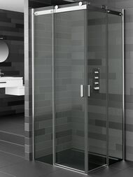 Уголок душевой RIHO BALTIC GE1002000 (900х900х2100) 2 раздвижных двери, хром/стекло прозрачное 8мм