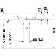 �������� Duravit Luv 500�350 �����������, �����, ������ � ������������ ������� 0379500000