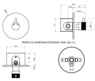 Кран порционный для душа Remer Tempor TE30M, хром — миниатюра 2