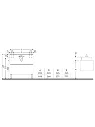 ����� ��� �������� Duravit Brioso (484�459�570) ���������, 2 �����, ����� ������ BR443201022