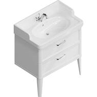 Тумба под раковину KERAMA MARAZZI POMPEI напольная с 2 ящиками, (760х480х482) белая PO.N.80.2\WHT