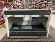 Уценка! Тумба под раковину SANCOS Snob R (790x445x500) подвесная, два ящика, Bianco SNR80W