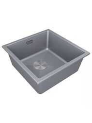 Мойка LUMI 45UNI, IT-GRANIT, LU45-GRM, серый металлик, 455х460, Paulmark