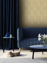 Обои виниловые на флизелине Zambaiti Trussardi VII (0,70х10,05) узор, золотые 18931 (рул)