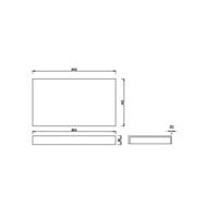 Столешница Armadi Art Flat (Флэт) 80 см 869-080 белый