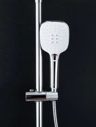 Смеситель для ванны с изливом и дивертором , GAPPO белый хром, G2248