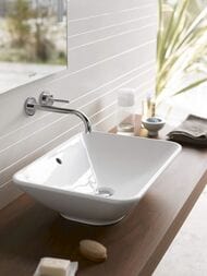 Раковина DURAVIT BACINO 033452 550х420х165 без площадки под смес, перелив, крепление 0334520000