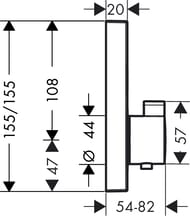 ��������� Hansgrohe ShowerSelect 15763000 ���������, 2 �������� �������, �������� �����, ����