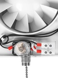 Вентилятор Royal Thermo Sunset RAFS 120 P, 214х214х137, 185 м3/час, 32 дБ, 23 Вт, тяг.выкл, белый