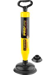 Вантуз STAYER "Professional" вакуумный PROPump, с двумя адаптерами 51925