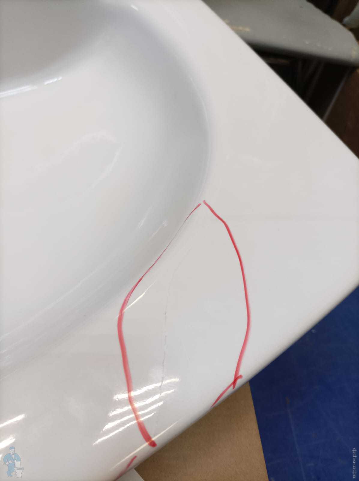 Уценка!Умывальник САНТЕК Пилот-50 (615х500) для установки над ...