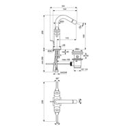 Ideal Standard JOY NEO Смеситель для биде BD441AA двухзахватный, донный клапан, хром