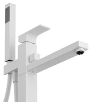 Смеситель для ванны Remer Absolute AU08BO, белый матовый — миниатюра 3