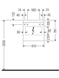 �������-���� Duravit Light and mirror 810�760�148 ���� ������ � ����� LM7841000000