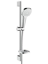 Душевой набор Hansgrohe Croma Select E Vario (ручной душ, шланг,штанга,мыльница) хром/белый 2658640 — миниатюра 1
