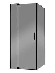 Душевой уголок CEZARES SLIDER (900-1000х1000х1950) AH-1-100-90/100-GRIGIO-NERO стекло серое/черный — миниатюра 1