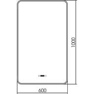 ������� Silver Mirrors Incanto BLACK 3.1 600�1000 ���������, ������, ������, ����, �������� LED-00002539