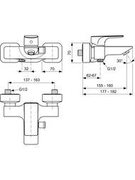 ��������� ��� �����/���� Ideal Standard Lux Strada A5848AA �������������, �������� �����, ����
