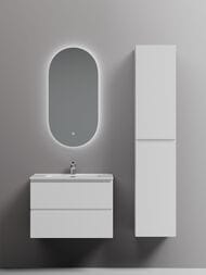 Тумба под раковину SANCOS Folk (690х450х500) подвесная, 2 ящика, Bianco FL70W