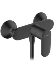 Смеситель для душа Hansgrohe Vernis Blend 71640670 настенный, однозахв., без излива, черн. мат — миниатюра 1